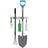 RVS grijze bezemhouder 28cm –  2 houders 3 haken