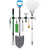 RVS Zwarte Bezemhouder 50cm – 4 houders 5 haken