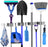 RVS grijze bezemhouder 50cm – 4 houders 5 haken