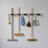RVS zwarte bezemhouder 60cm – 5 houders 6 haken