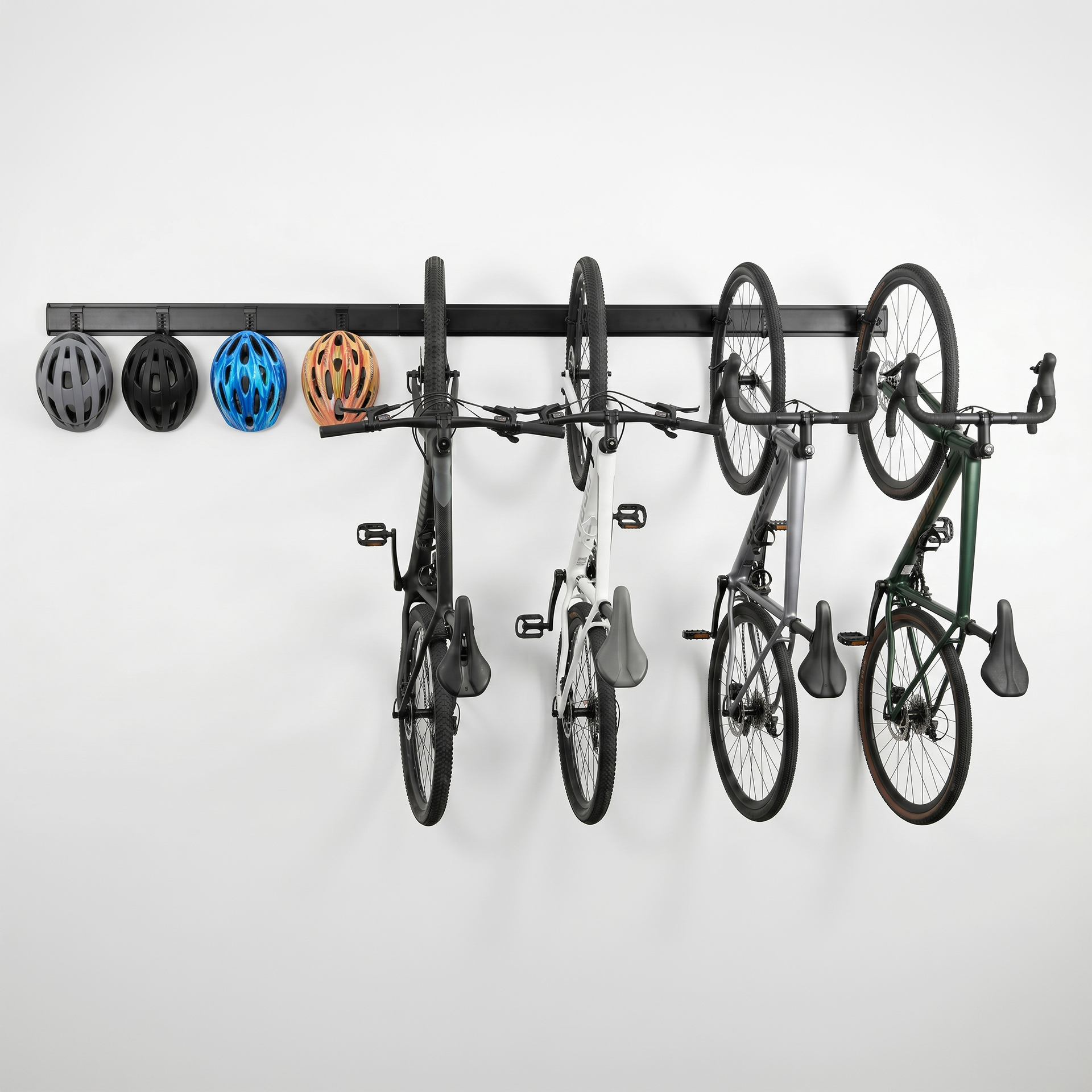 Fiets ophangsysteem voor 4 fietsen