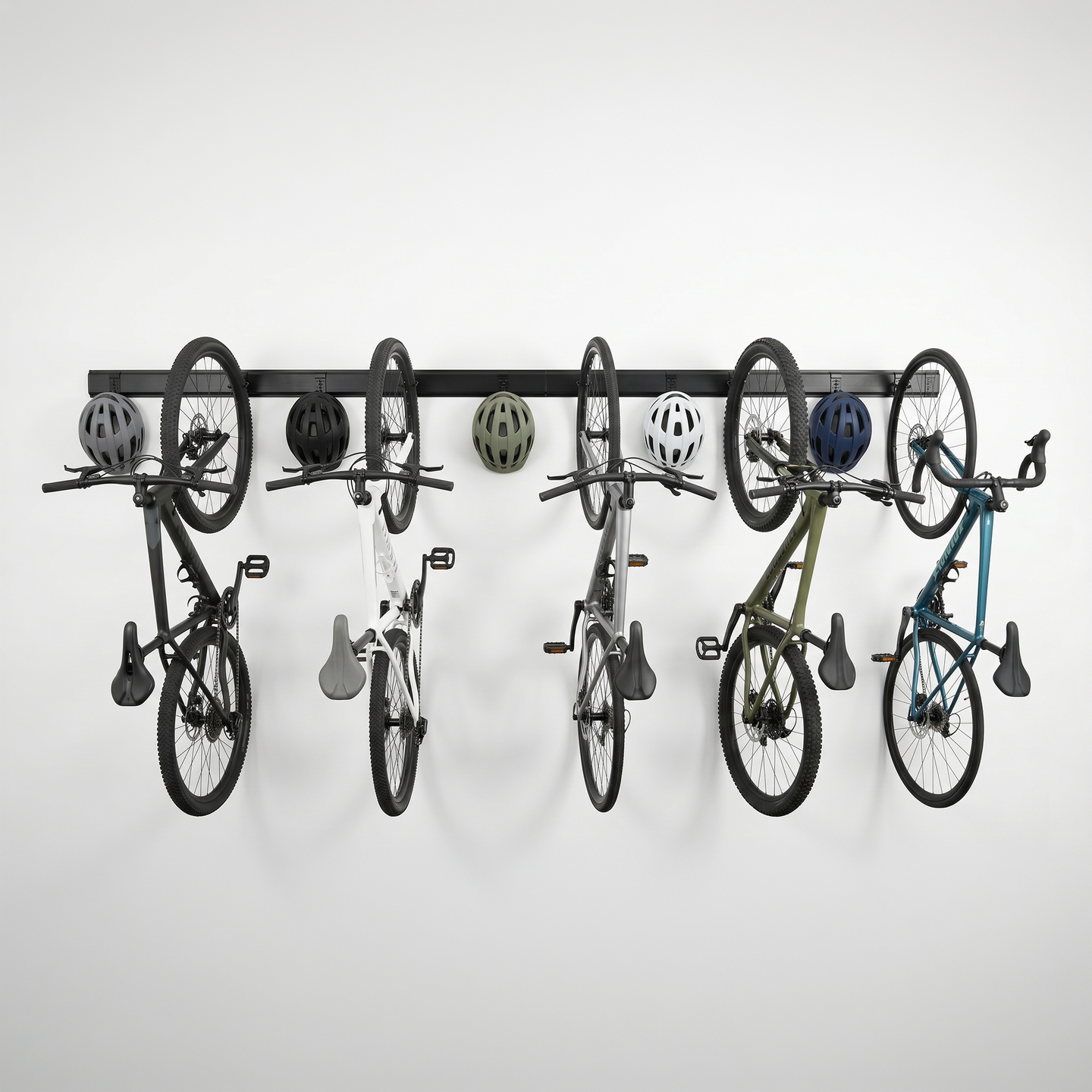 Fiets ophangsysteem voor 5 fietsen
