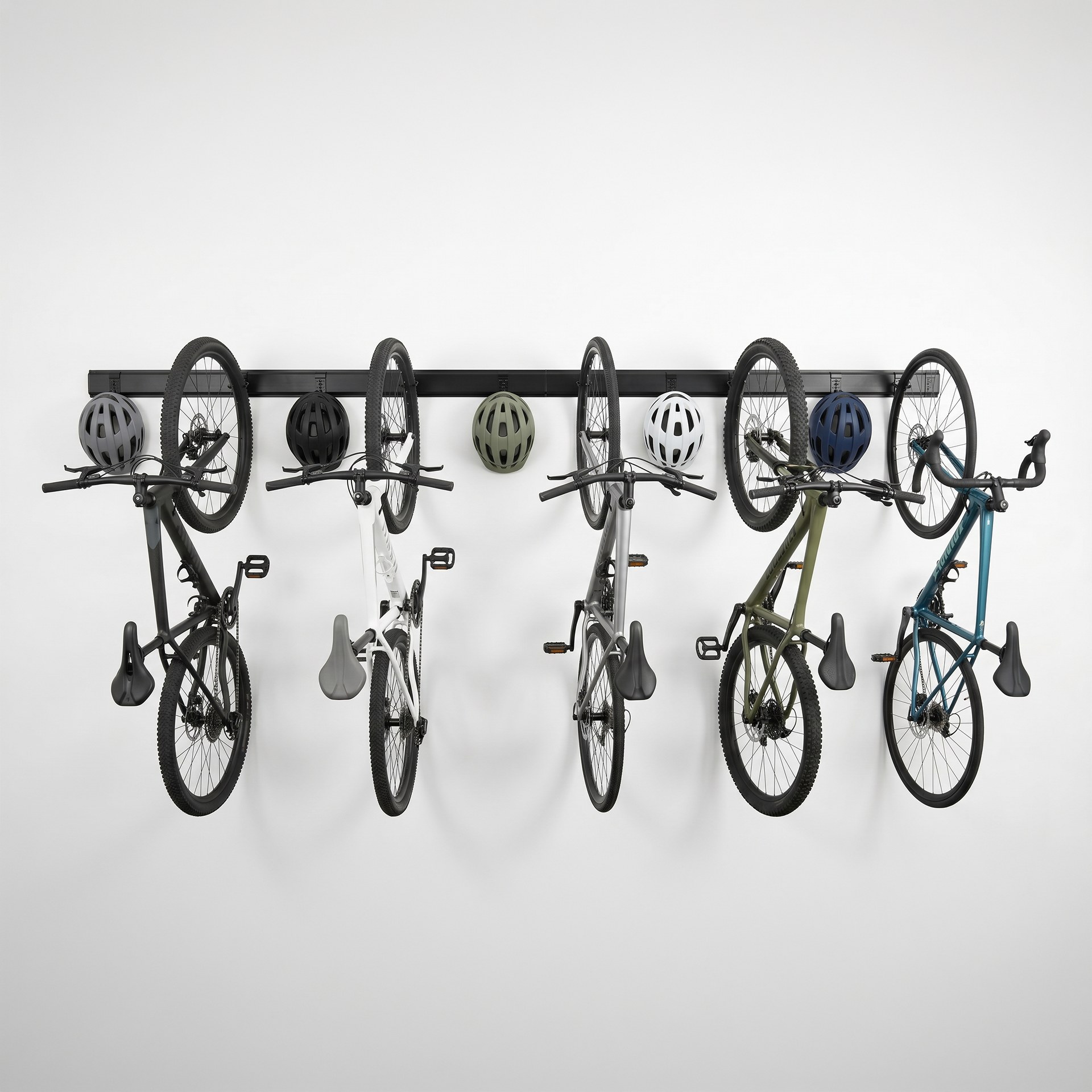 Fiets ophangsysteem voor 5 fietsen