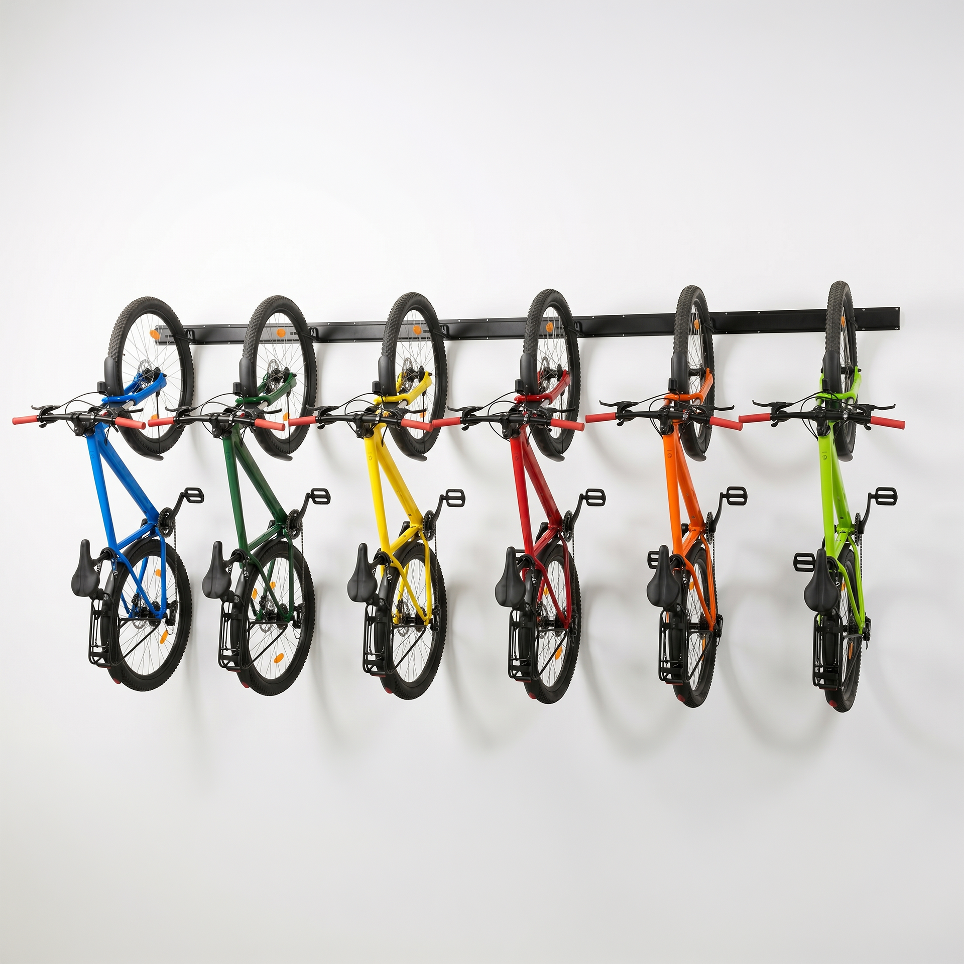 Fiets ophangsysteem voor 6 fietsen